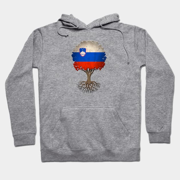 Tree of Life with Slovenian Flag Hoodie by jeffbartels